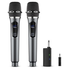 Wireless Microphone,Professional Dual Handheld Cordless Dynamic Mic System...