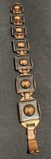Vtg 1950s Signed RENOIR Copper Panel Bracelet...