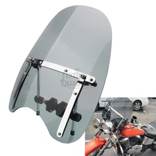 17"×15" Smoked Heavy Duty Windshield Windscreen For Indian Chief Dark Horse /ABS