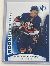 2025-26 Upper Deck SP ROOKIE AUTHENTICS BLUE #111 MATTHEW SCHAEFER RC Islanders