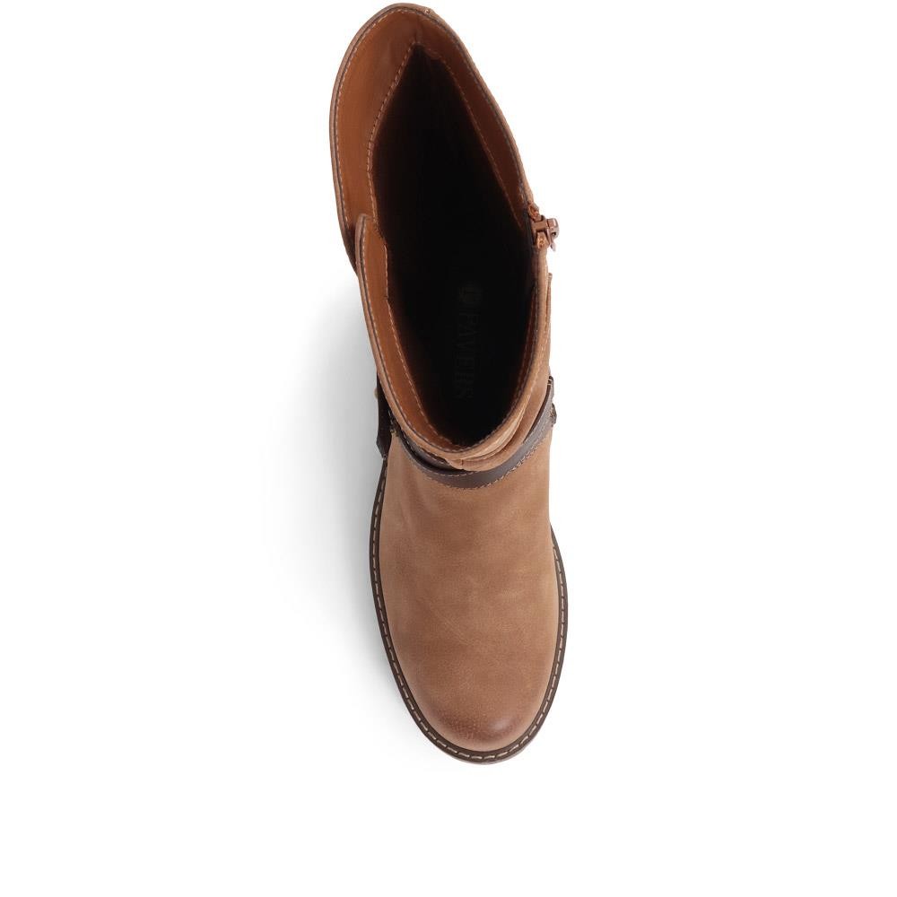 Pavers Zip-Up Calf Boots - Size image 5