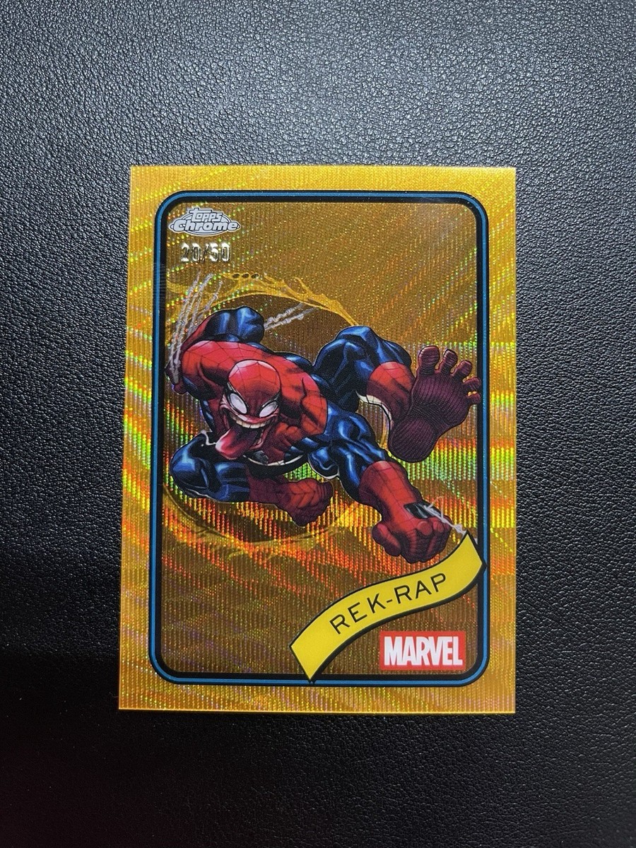 2025 Topps Chrome Marvel - Rek-Rap Gold Wave Refractor 20/50 #54 2025 Topps Chrome Marvel - Rek-Rap Gold Wave Refractor 20/50 #54