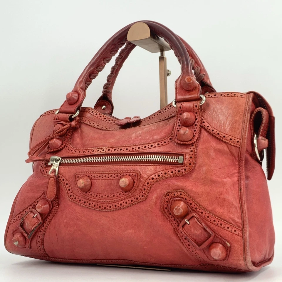 Balenciaga The Giant City Handbag, 2-Way Shoulder Bag, Genuine Leather mirror - Image 4 of 4