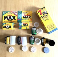 Lot Of 14 Expired 35mm Film Sealed Kodak And Fuji Film Various Types