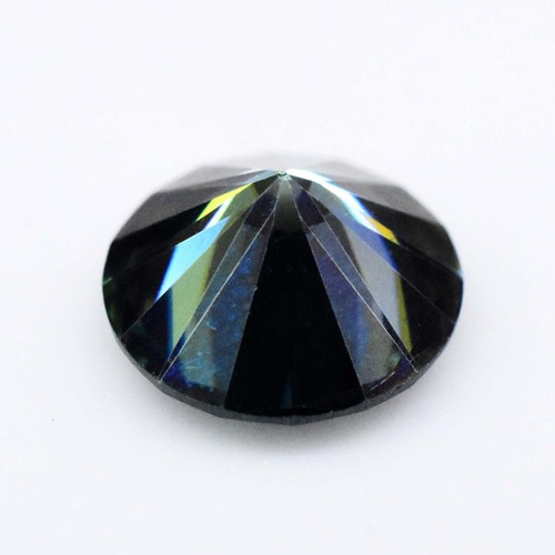 1.20 Ct Bluish Green 7 MM Round Brilliant Moissanite Stunning Loose Gemstone - Picture 4 of 4