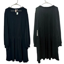 Anthropologie NWT Black Dolan Cressida Sweater Dress Long Sleeve 3X Fall Casual