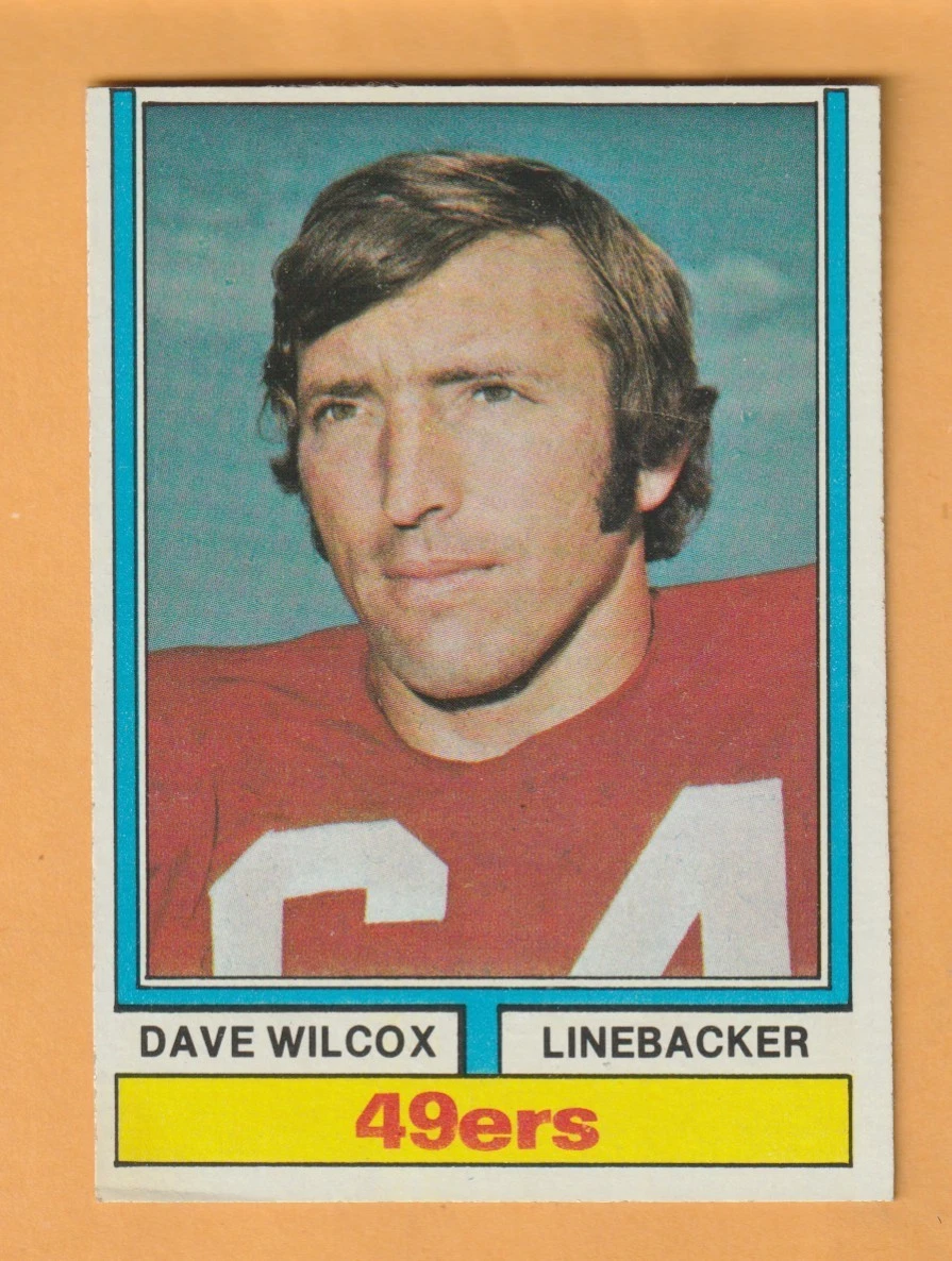Dave Wilcox San Francisco 49ers 1974 Topps #190 HOF Vale Oregon Ducks