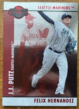 Topps 2008 Co-Signers J.J. Putz Felix Hernandez #065 Silver Red /400 Mariners
