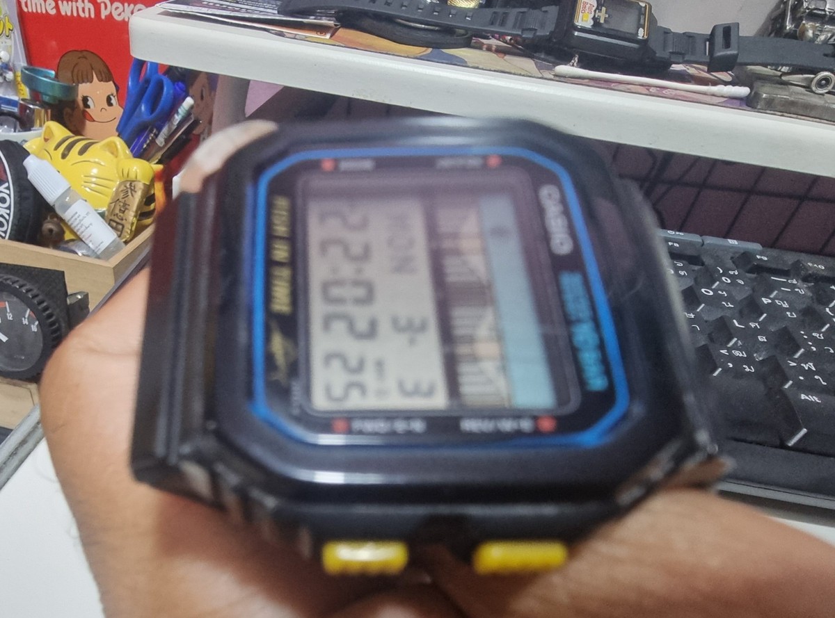 CASIO FT-100 カシオカジキ VINTAGE CASIO FT-100W FISH IN TIME DIGITAL WATCH JAPAN 1989
