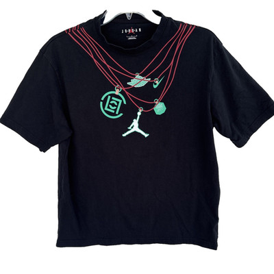Men s Nike Air Jordan x Clot Black Jade Collab Tee Size Large