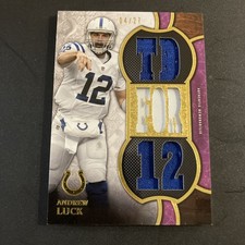 2015 Triple Threads Relic Card Andrew Luck 