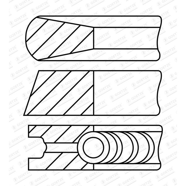 Goetze Engine 08-431900-10 Kolbenringsatz-image