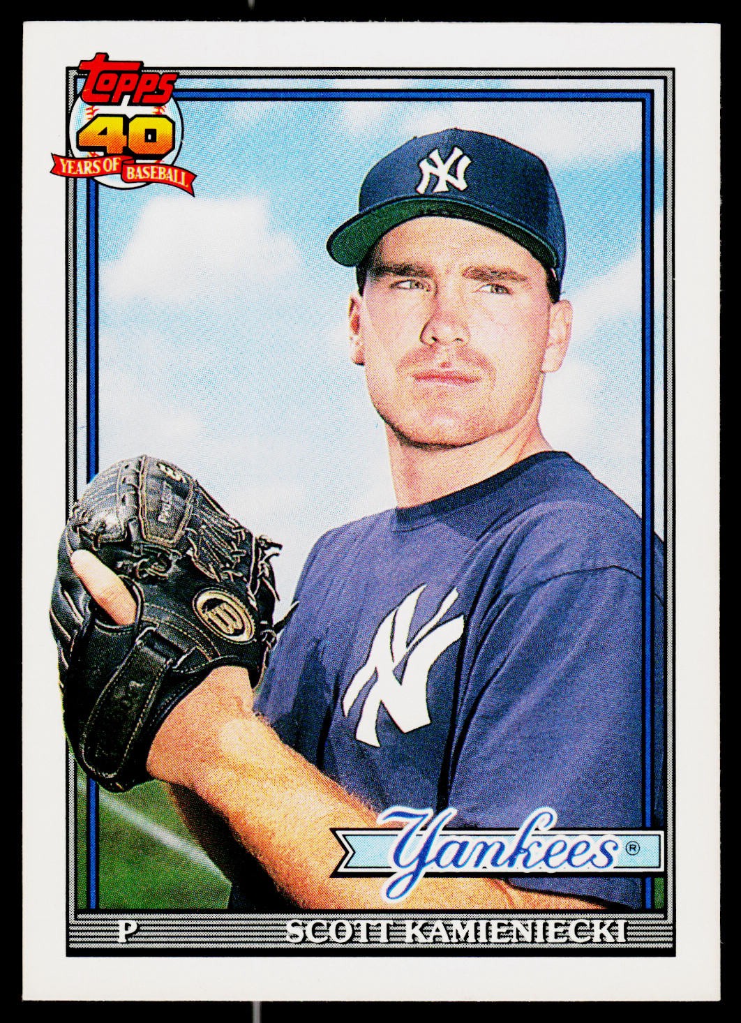 Scott Kamieniecki, 1991 Topps Traded, #66T, New York Yankees, RC