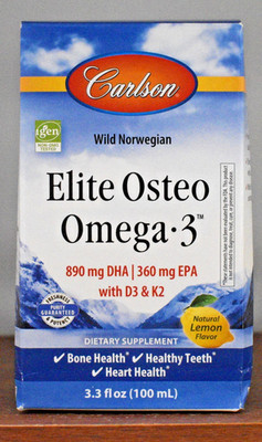 Carlson Elite Ostea Omega-3 3.3 fl oz (100 mL) Wild Norwegian