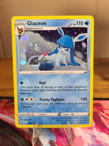 Pokémon TCG Glaceon SWSH192 Sword & Shield Black Star Promo Cosmos Holo Card