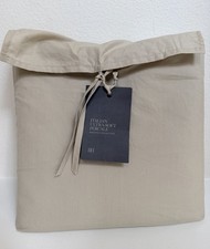 RH Restoration Hardware ITALIAN Ultra Soft PERCALE DUVET COVER King Sand