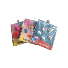 Crocs Jibbitz Charms Smurf, Bears, Flower Lot of 15 Charms on 3 Cards - Sealed