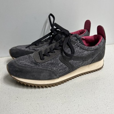 Rag & Bone Retro Runner Nord Ann Grey Denim Pink Sneakers Sz US 7 EU 37.5