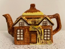 Vintage Cottage Teapot Hand Painted Ceramic Tea Pot  price Kensington made in UK