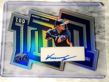 Kenedy Corona 2024 Leaf Metal Top 100 Prismatic Blue Die-Cut Auto 7/25 Astros