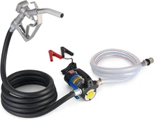 Diesel Transfer Pump, 12 Volt Fuel Transfer Pump with Nozzle Hoses for Transferr