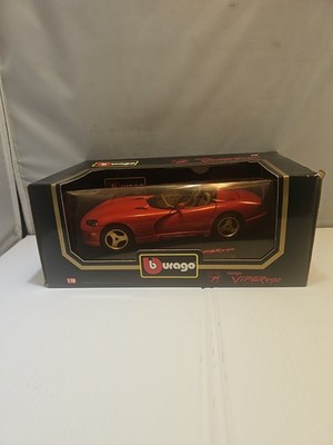 Burago 1992 Dodge Viper RT/10 Convertible Diecast 1:18 Scale Box Not Perfect