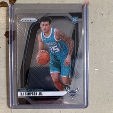 Panini 2024-25 Prizm Rookie KJ Simpson Jr. #247 Charlotte Hornets Card