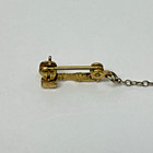 Gold Filled Gavel Masonic Eastern Star Enamel Brooch Pin Lapel Vintage — photo 7