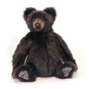 HANSA GRIZZLY BROWN BEAR SITTING REALISTIC CUTE SOFT ANIMAL PLUSH TOY 46cm *NEW* | eBay