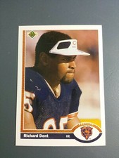 RICHARD DENT 1991 UPPER DECK FOOTBALL CARD # 247 C1710