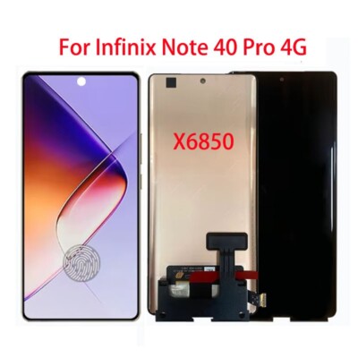 Original For Infinix Note 40 Pro 4G X6850 AMOLED Display Touch Screen Digitizer