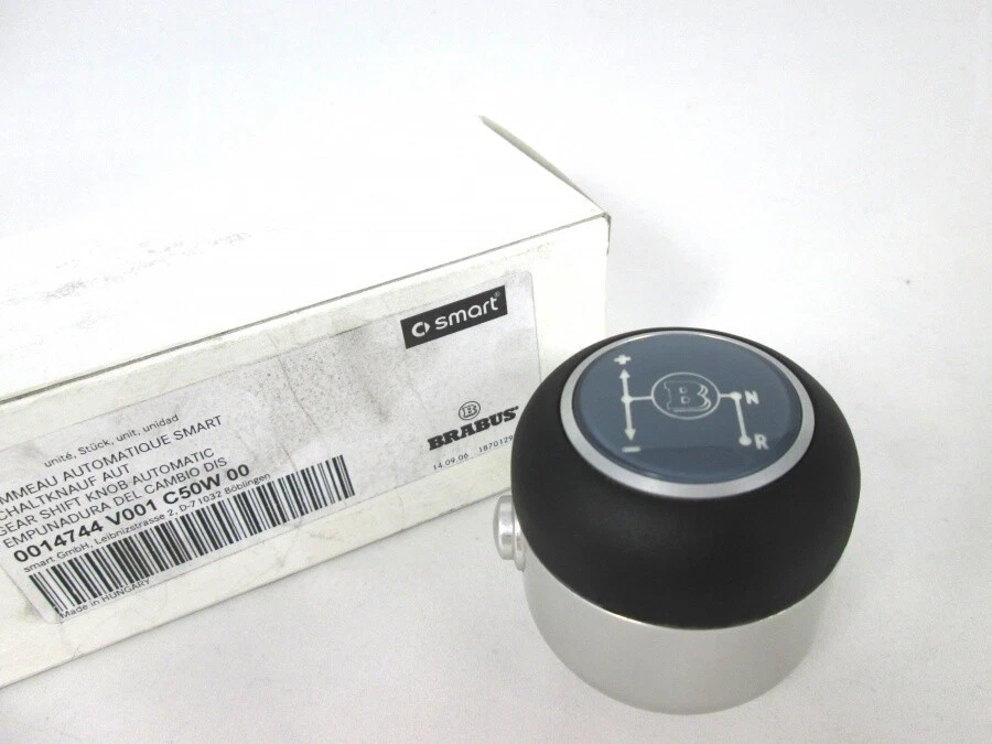 Palanca de cambios original smart BRABUS pomo de cambio aluminio mate Roadster 452 fortwo 450 - Imagen 2 de 4