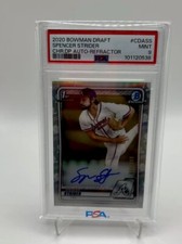 2020Bowman Draft Chrome Draft Picks Autographs Refractor Spencer Strider /499 RC
