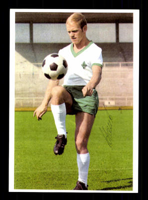 Horst Schaub autograph card Werder Bremen player 1960s original signed