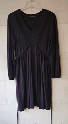 ELLEN EISEMANN Kleid, lila, Gr. L oder 40/42, Viskose, Jerseykleid, langarm, Top