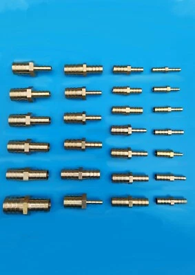 CELTD Brass Reducing Pipe Hose Barbed Connectors Full Range