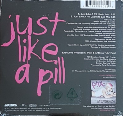 P!nk ‎– Just Like A Pill [ CD SINGLE NEUF ] | eBay