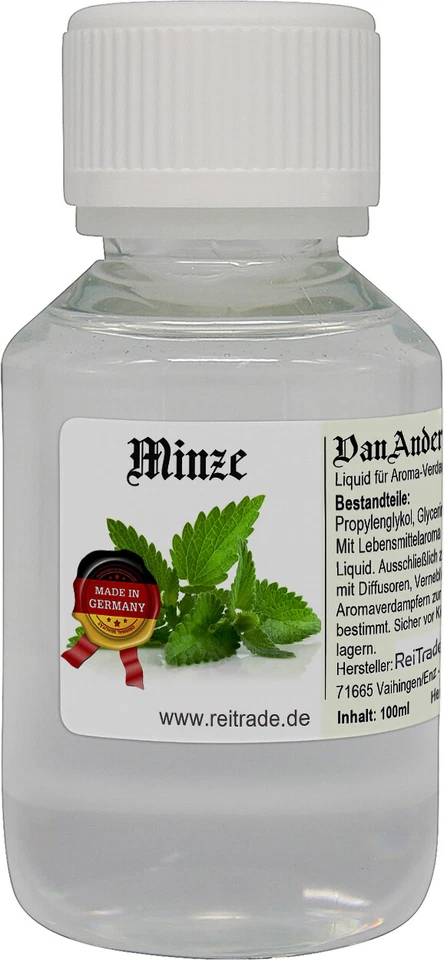 VanAnderen® Liquid für Aroma-Verdampfer und Diffusoren 100ml Minze