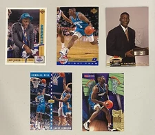 Larry Johnson 1991-1996 Mixed Brand Rookie Card Lot RC - 5 Card LOT MINT