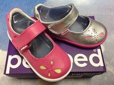 Pediped Grip 'n' Go Antoinette Leather Mary Janes Size 20,21/US Toddler Size 5-6