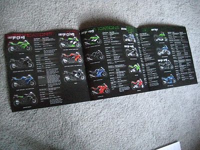 KAWASAKI NINJA ZX-6 THROUGH ZX-14 FULL LINE BROCHURE/BOOKLET NOS