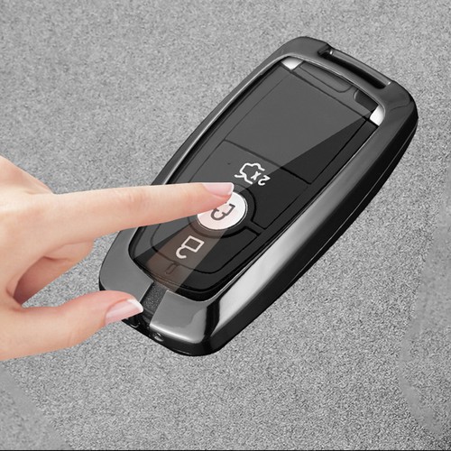 Zinc Alloy Smart Key Fob Cover Case For Ford Mustang Fusion F-150 Edge 2018-2023 - Picture 6 of 21