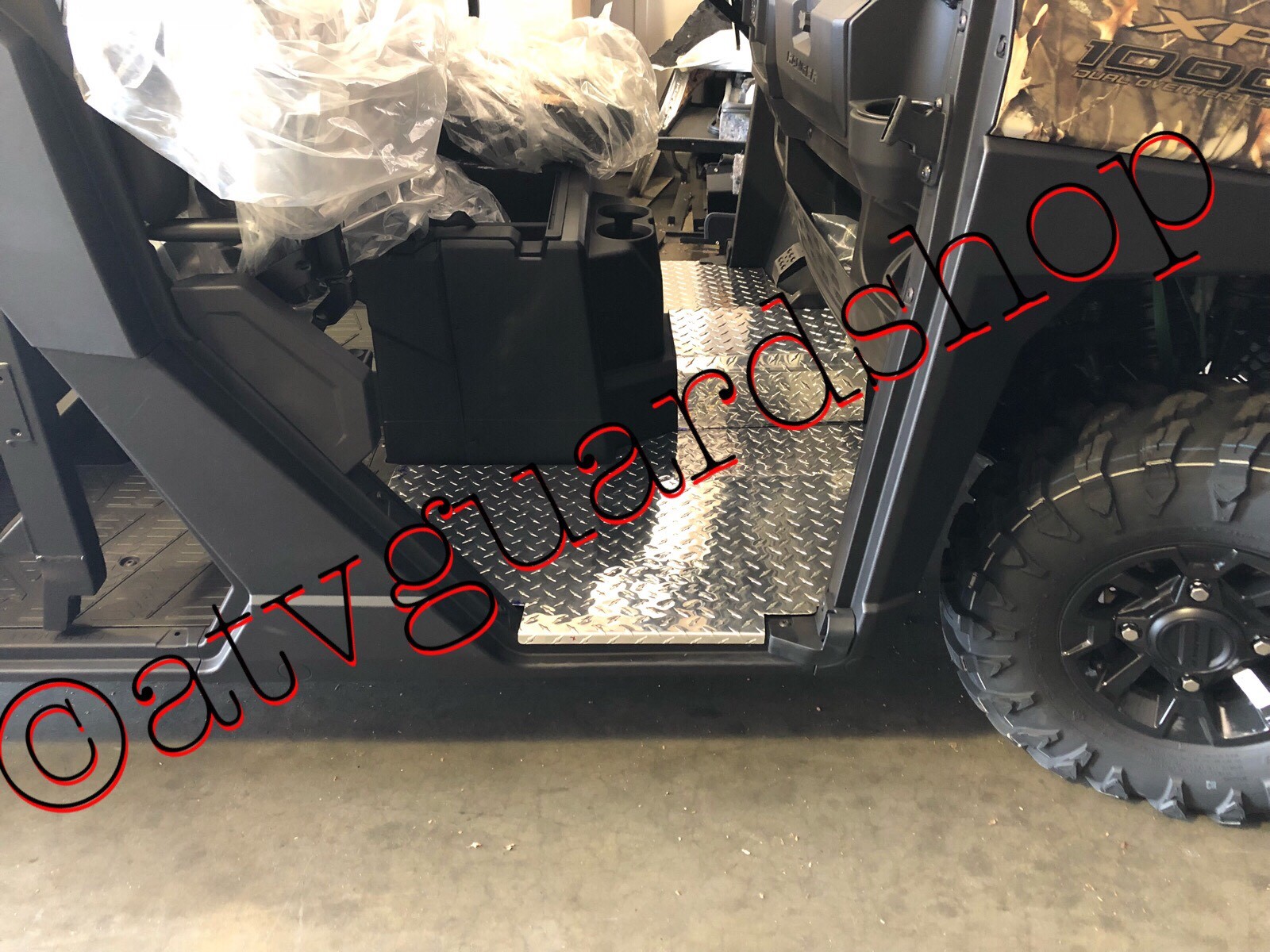 2021 POLARIS RANGER 1000 BLACK DIAMOND PLATE REAR MUD GUARDS ( 3rd GEN ...