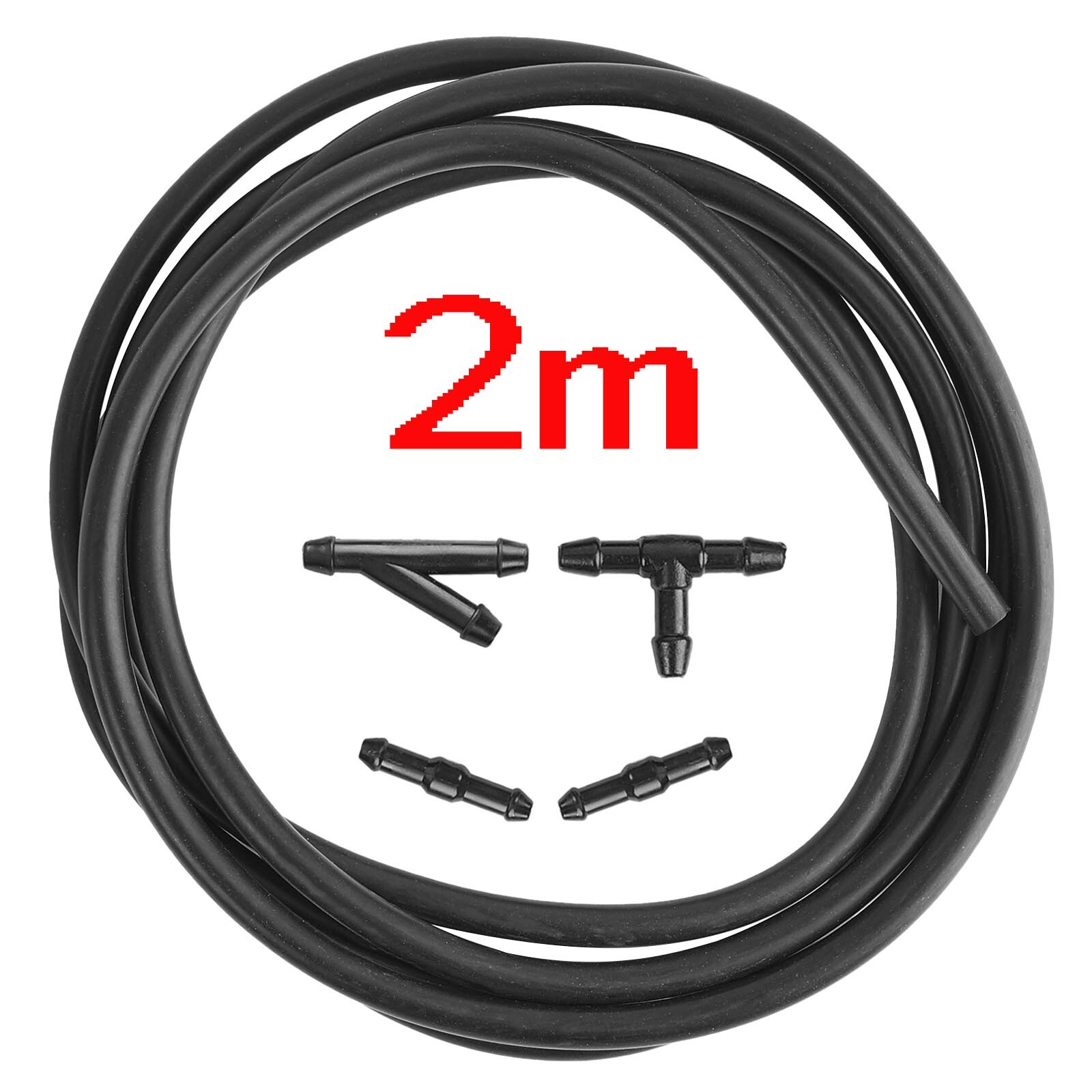 Трубка шланга для форсунки стеклоочистителя заднего и переднего лобового стекла с прямыми соединительными трубками