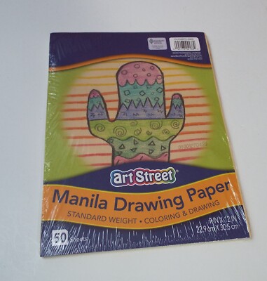 Art Street Manila Drawing Paper 50 sheets 9 in x 12 in Standard Weight