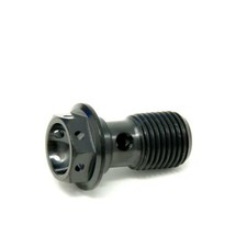 Titanium BREMBO Banjo Bolt Screw m10 x1.0 Cross Drilled Safety 992-03-31SC BLACK