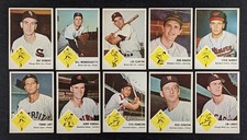 1963 Fleer Baseball Set Break 10 Cards Steve Barber