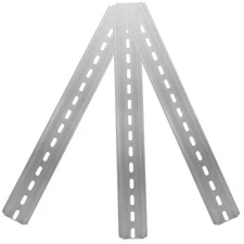 3pcs Aluminum Din Rails Industry Slotted Din Rails for Electrical Components