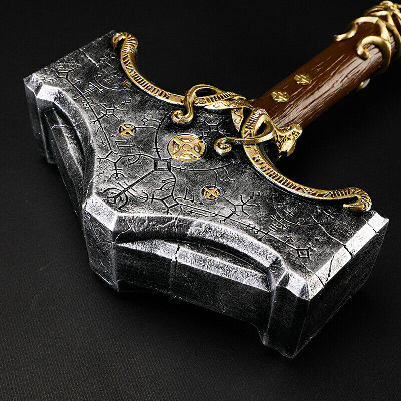  Thor's Hammer in GOW,Role-playing Props,Made of Polyvinyl  Chloride,Used for Collection and Role Playing : Toys & Games