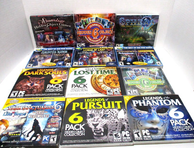 Vintage PC DVD-ROM Computer Games Mystery Puzzle Adventure Hidden Objects X 12